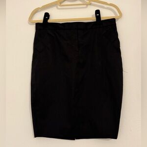 Club Monaco Black Above the Knee Pencil Skirt